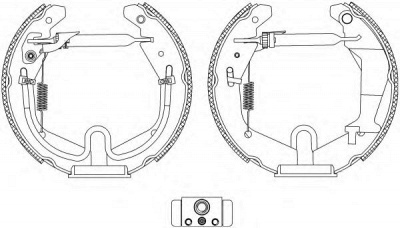 HELLA PAGID 8db355005271 -  Комплект тормозных колодок